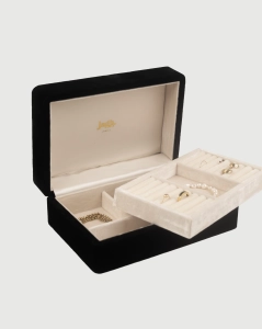 Black-ecrue Jewelry Box